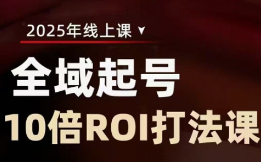 2025全域起号10倍ROI打法课，助你提升直播间的投资回报率-心语项目网