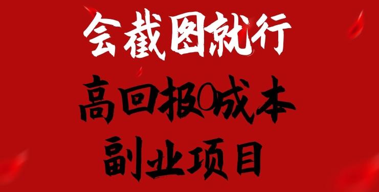会截图就行，高回报0成本副业项目，卖离婚模板一天1.5k+【揭秘】-心语项目网