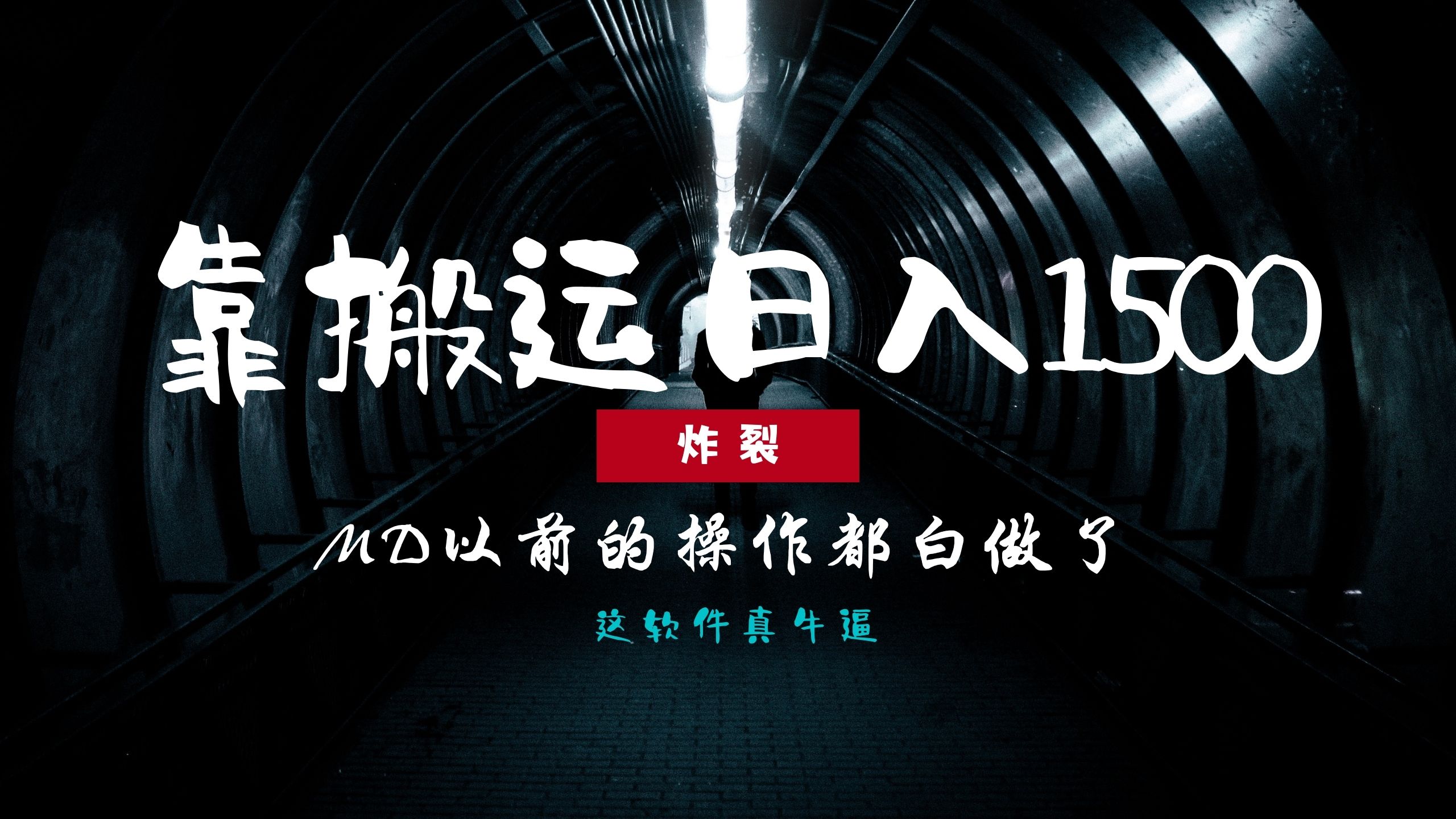 炸裂！0基础搬运也能批量日赚1500+，以前的操作都白做了！-心语项目网
