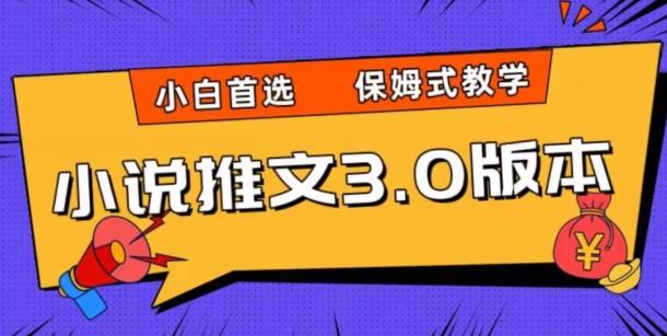 小说推文3.0玩法，日入两千+，保姆式教学，小白首选【揭秘】-心语项目网