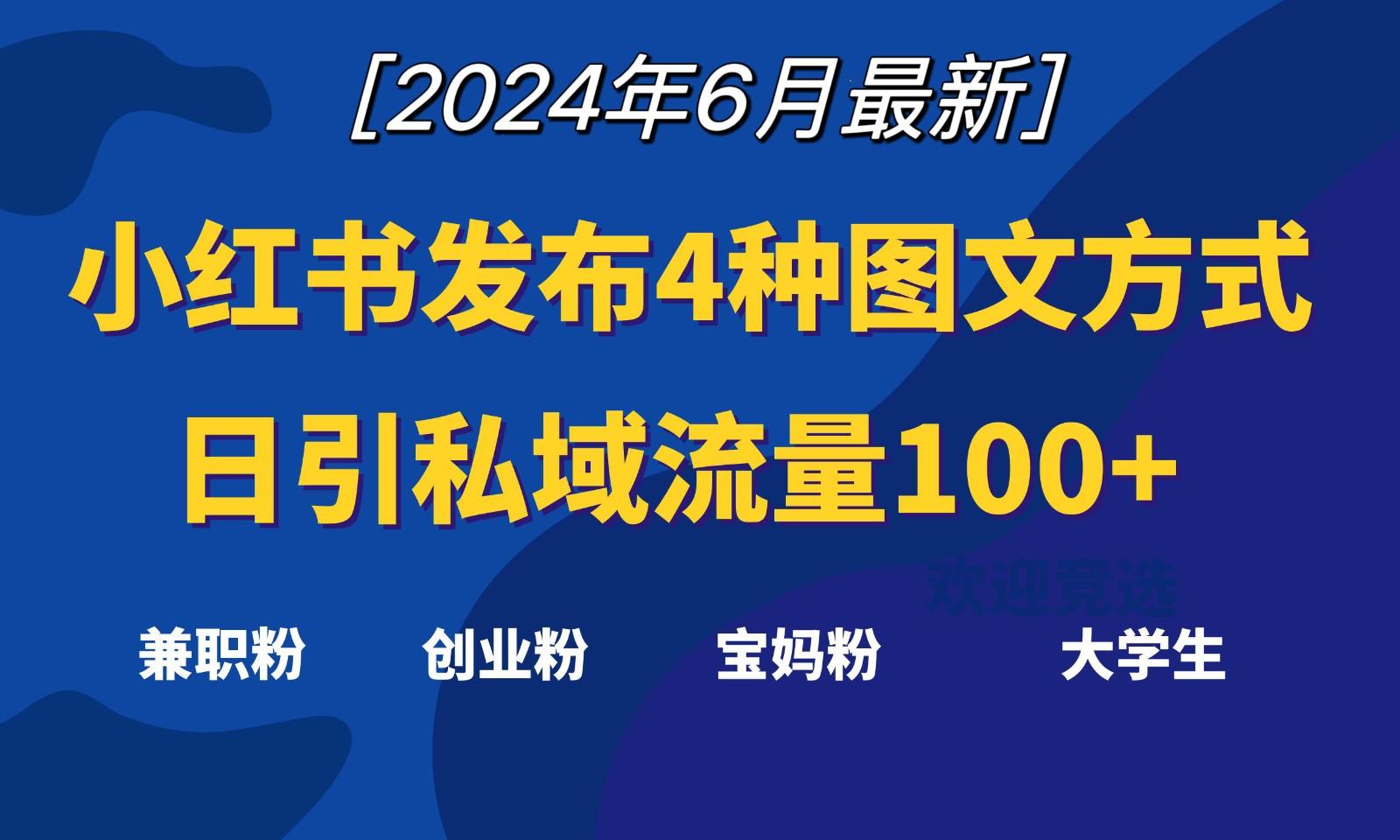 小红书发布这4种图文，就能日引私域流量100+-心语项目网