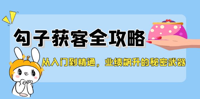 从入门到精通，勾子获客全攻略，业绩飙升的秘密武器-心语项目网