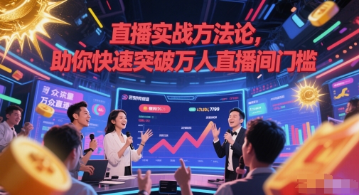 直播实战方法论，助你快速突破万人直播间门槛-心语项目网