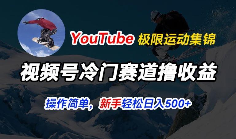 视频号冷门赛道撸收益，YouTube搬运极限运动集锦，暴力起号，操作简单流量高，轻松日入5张【揭秘】-心语项目网