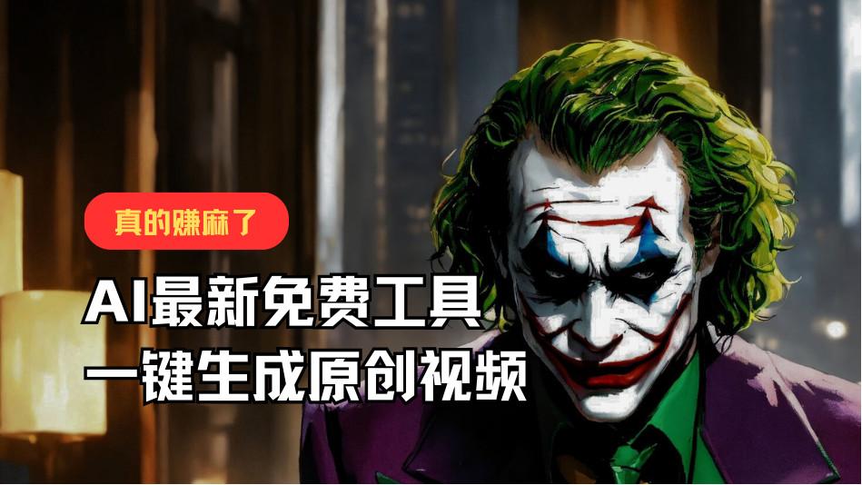 最新免费AI工具,一键生成原创视频,佛系搬运,轻松月入10000+!-心语项目网