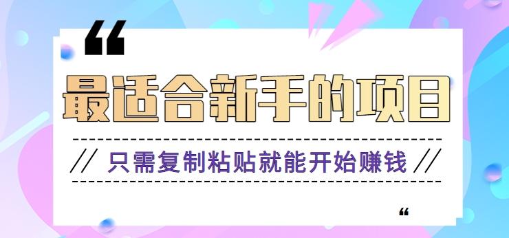 2024最适合新手操作的项目,新手小白只需复制粘贴就能开始赚钱【视频教程+软件】-心语项目网