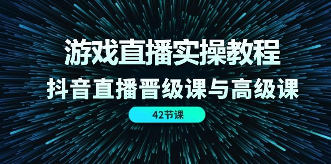 游戏直播实操教程，抖音直播晋级课与高级课(42节-心语项目网