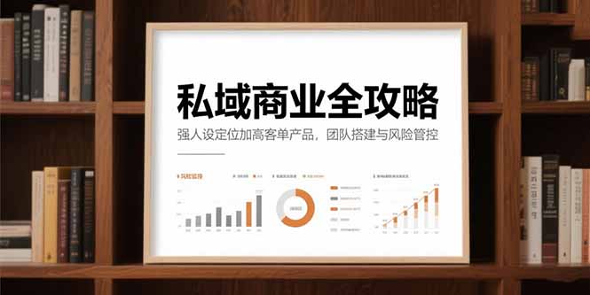 私域商业全攻略，强人设定位加高客单产品，团队搭建与风险管控-心语项目网