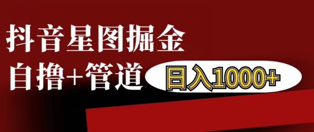 抖音星图掘金自撸，可以管道也可以自营，日入1k【揭秘】-心语项目网