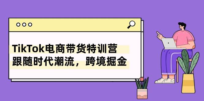 TikTok电商带货特训营，跟随时代潮流，跨境掘金(8节课-心语项目网