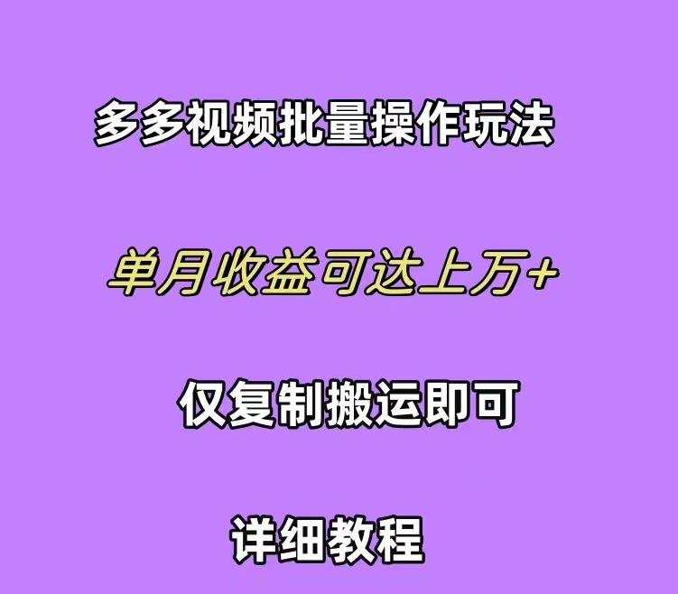 (10029期)拼多多视频带货快速过爆款选品教程 每天轻轻松松赚取三位数佣金 小白必…-心语项目网