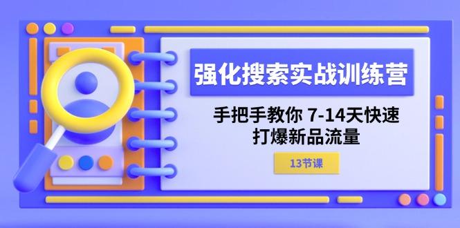 强化 搜索实战训练营，手把手教你 7-14天快速-打爆新品流量(13节课-心语项目网