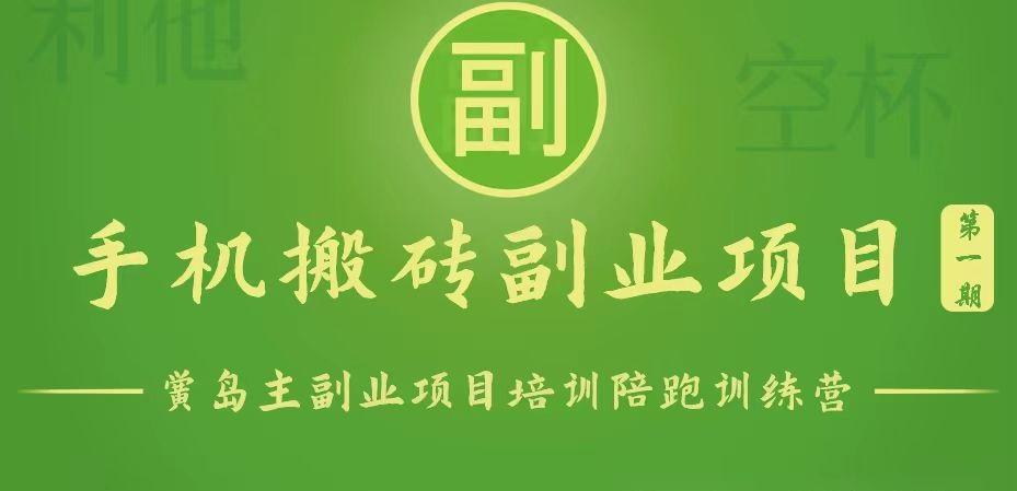 手机搬砖小副业项目训练营1.0，能用手机做的简单小副业-心语项目网