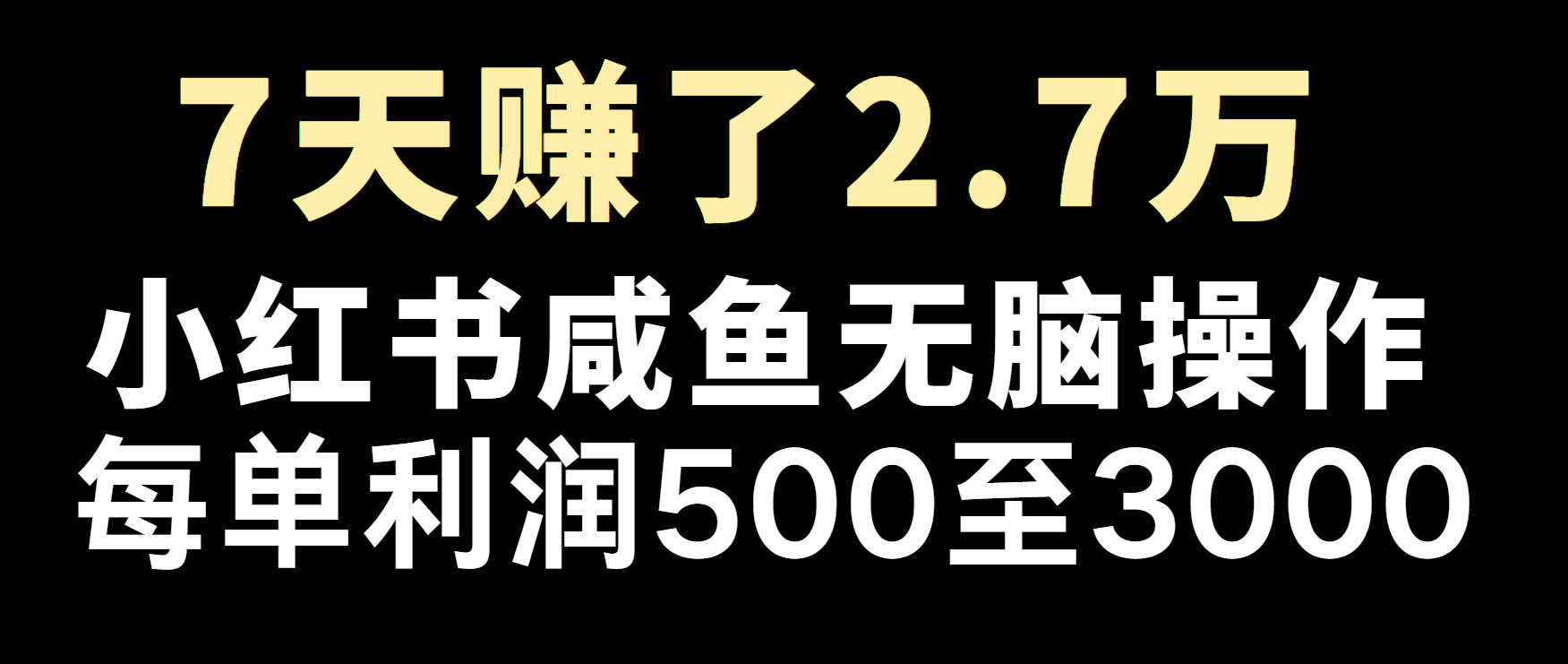 冷门暴利，超级简单的项目0成本玩法，每单在500至4000的利润-心语项目网