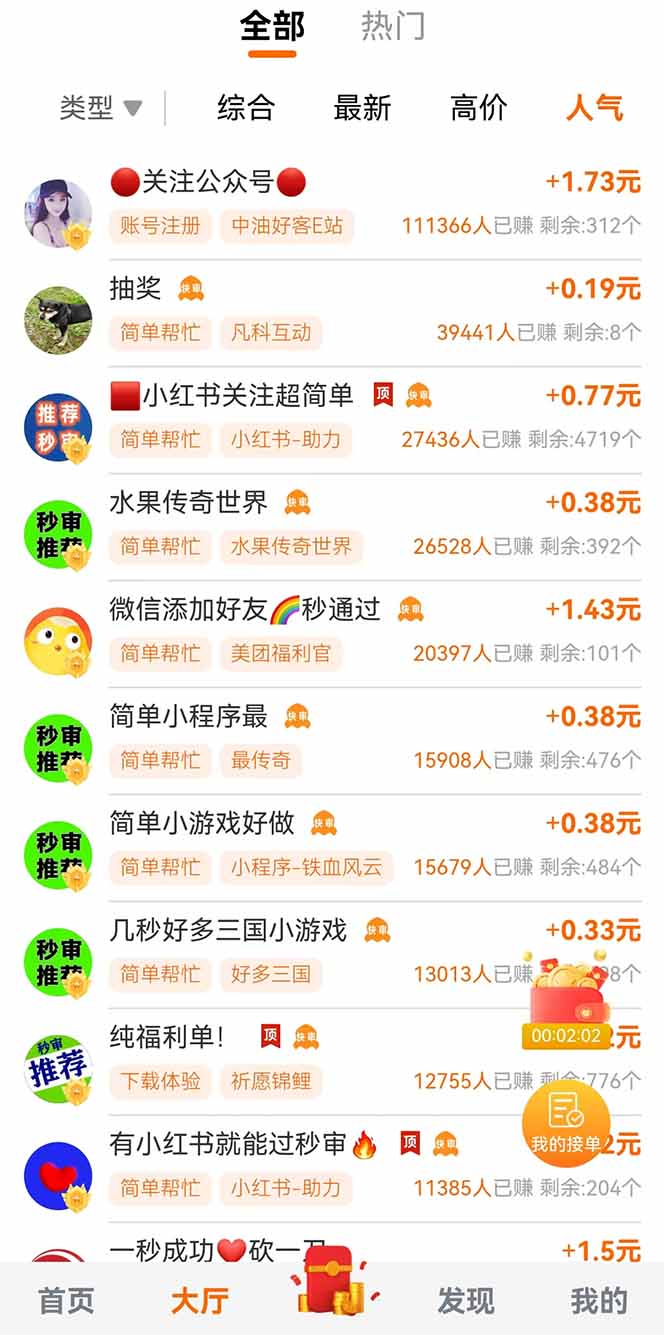 零撸小项目免费分享 点赞助力 无任何门槛 手机随时可做  单日收益200＋-心语项目网