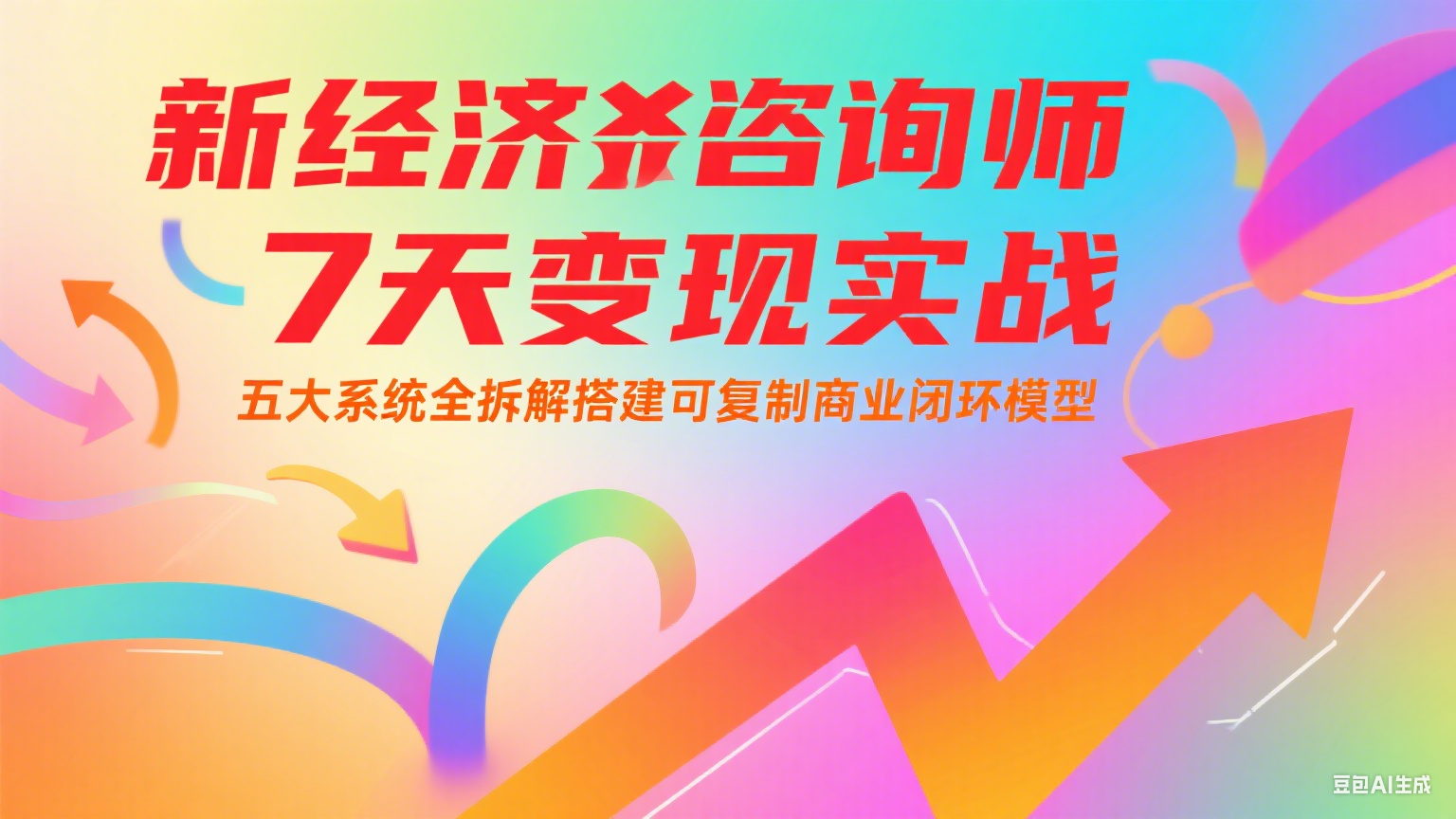 新经济咨询师 7 天变现实战:五大系统全拆解搭建可复制商业闭环模型-心语项目网