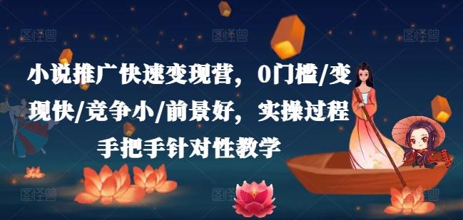 小说推广快速变现营，0门槛/变现快/竞争小/前景好，实操过程手把手针对性教学-心语项目网