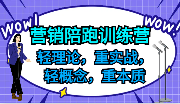 营销陪跑训练营，轻理论，重实战，轻概念，重本质，适合中小企业和初创企业的老板-心语项目网
