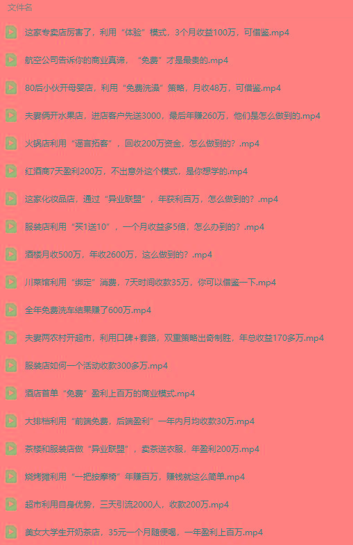 图片[5]-(9607期)真实有效391套商业模式，年入几十到几百万案例解析(电子书+视频+图文)-心语项目网