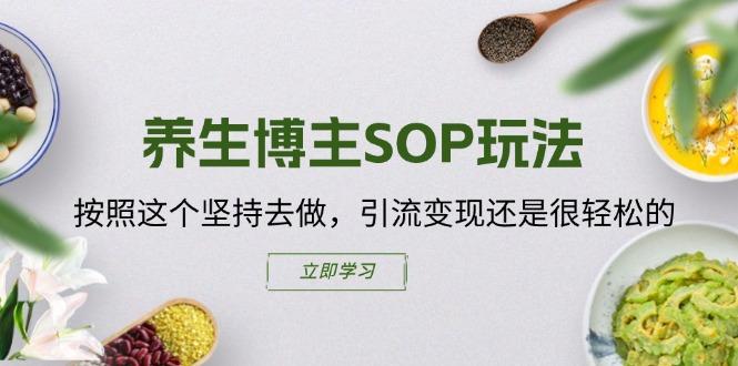 养生博主SOP玩法，按照这个坚持去做，引流变现还是很轻松的-心语项目网