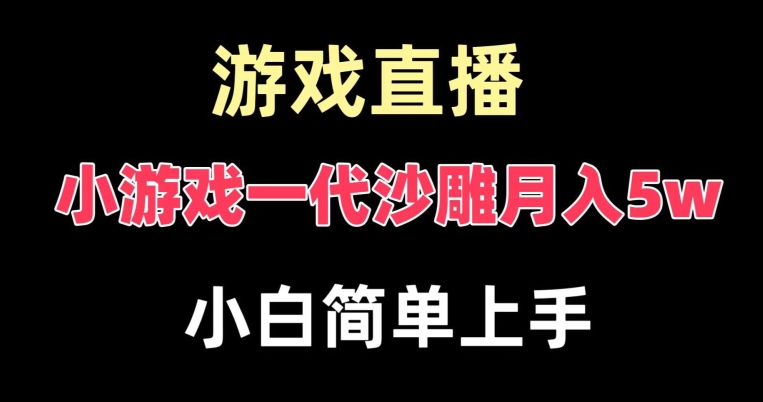 玩小游戏一代沙雕月入5w，爆裂变现，快速拿结果，高级保姆式教学【揭秘】-心语项目网
