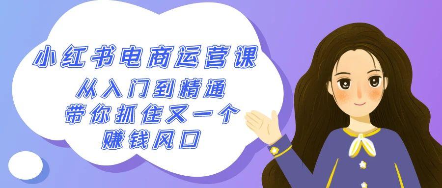 2024小红书电商运营课，从入门到精通，带你抓住又一个赚钱风口(50节课)-心语项目网