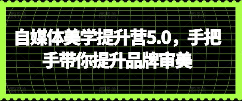 自媒体美学提升营5.0，手把手带你提升品牌审美-心语项目网