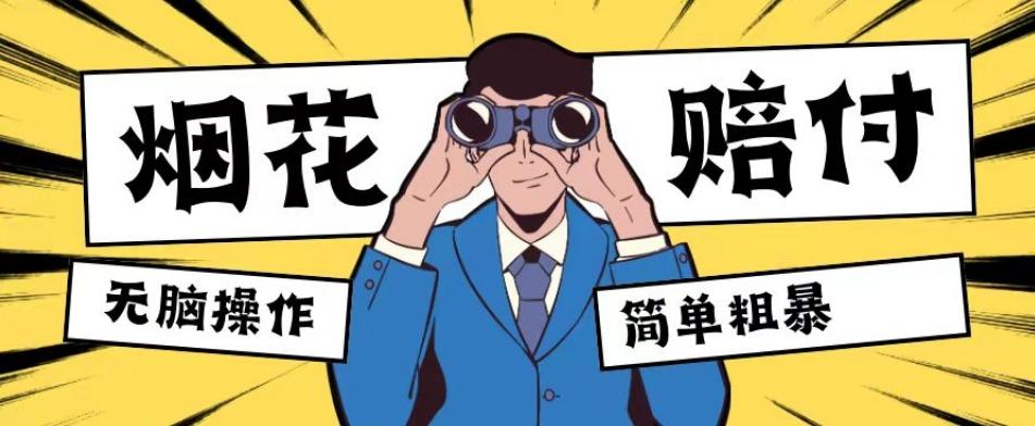 最新蓝海玩法，烟花爆竹赔付，单订单赔付200-500无脑操作【仅揭秘】-心语项目网