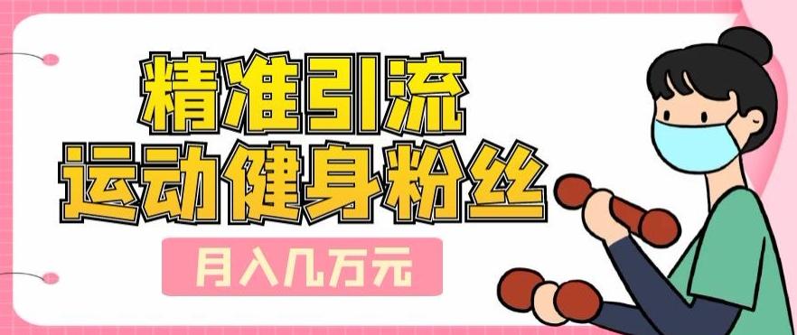 精准引流运动健身粉丝，轻松月入几万-心语项目网