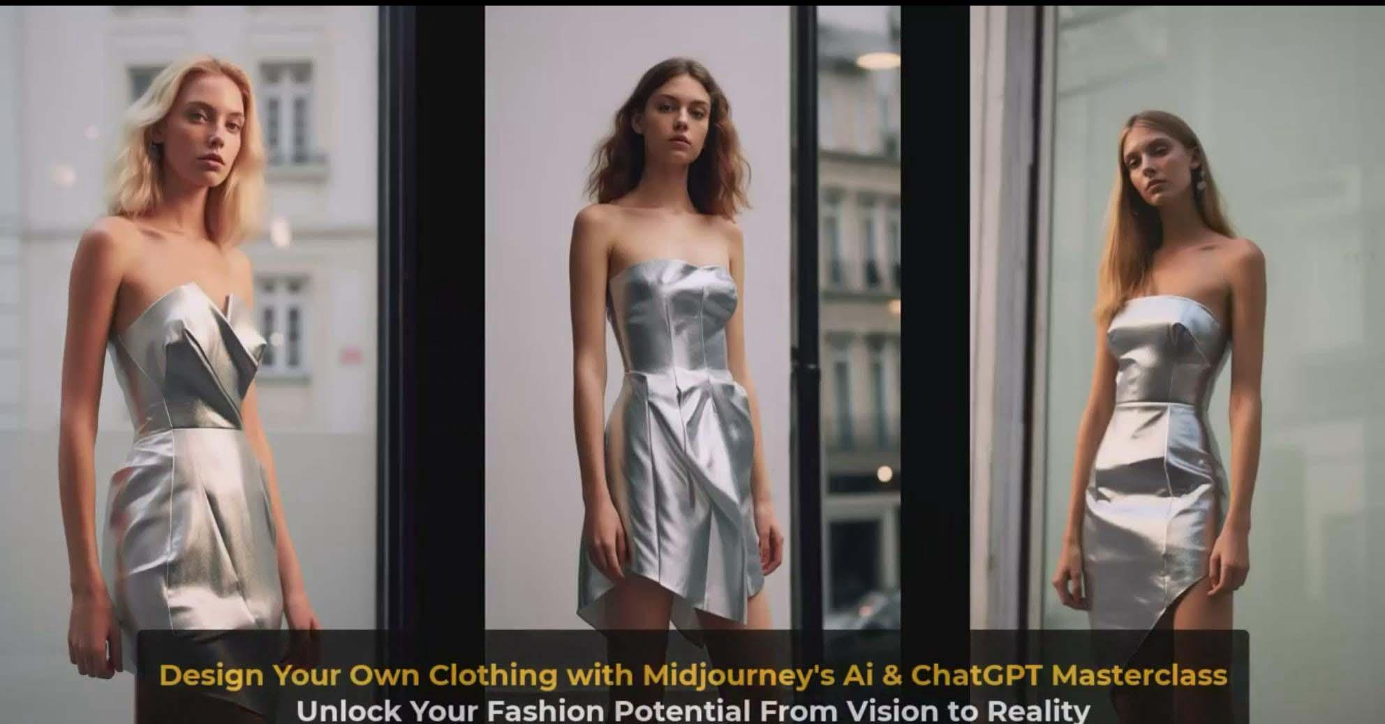 图片[8]-利用 Midjourneys Ai 人工智能设计自己的服装AI大师班-10节课-中英字幕-心语项目网