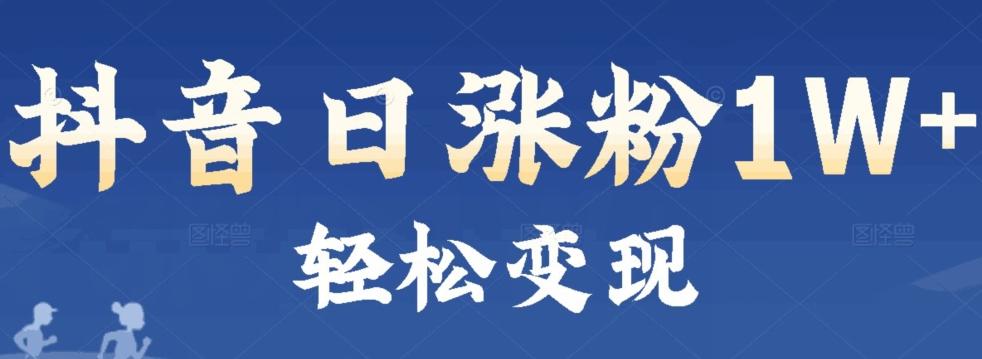 首发抖音新赛道日涨粉1W+轻松变现-心语项目网