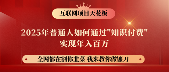 镰刀训练营超级IP合伙人，25年普通人如何通过“知识付费”年入百万！-心语项目网