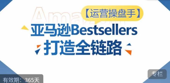运营操盘手！亚马逊Bestsellers打造全链路，选品、Listing、广告投放全链路进阶优化-心语项目网