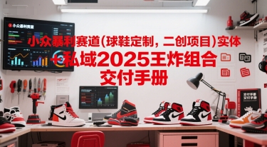 小众暴利赛道(球鞋定制，二创项目)实体+私域2025王炸组合  交付手册-心语项目网