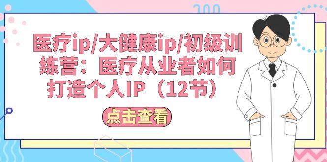 医疗ip/大健康ip/初级训练营：医疗从业者如何打造个人IP(12节-心语项目网