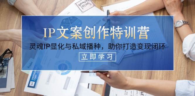 IP文案创作特训营,灵魂IP显化与私域播种,助你打造变现闭环(14节课)-心语项目网