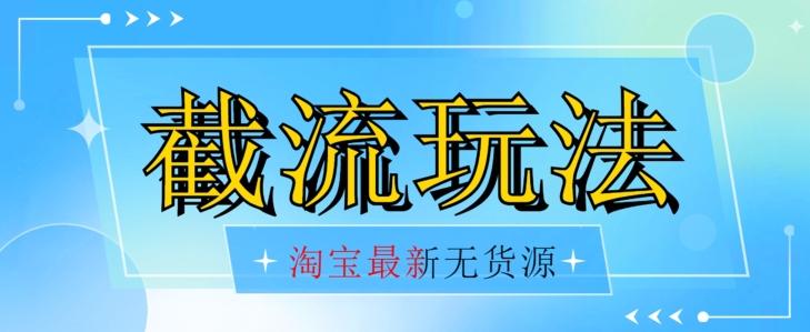 首发价值2980最新淘宝无货源不开车自然流超低成本截流玩法日入300+【揭秘】【1016更新】-心语项目网
