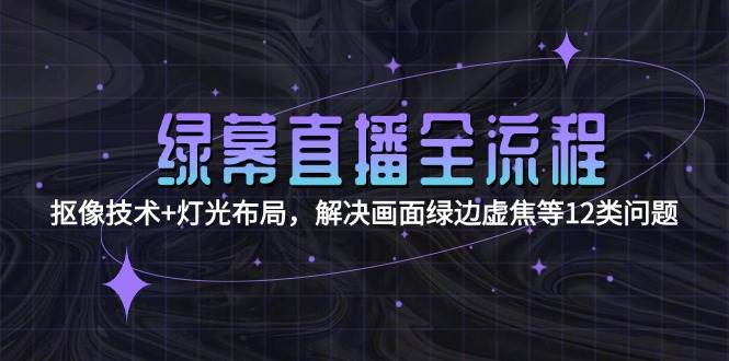 绿幕直播全流程:抠像技术+灯光布局,解决画面绿边虚焦等12类问题-心语项目网