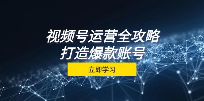 视频号运营全攻略，从定位到成交一站式学习，视频号核心秘诀，打造爆款...-心语项目网