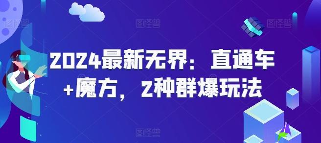 2024最新无界：直通车+魔方，2种群爆玩法-心语项目网