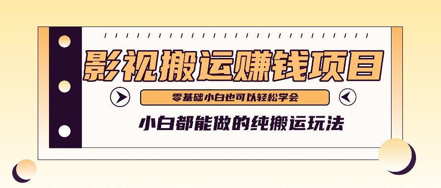 手把手教你操作影视搬运项目,小白都能做零基础也能赚钱-心语项目网