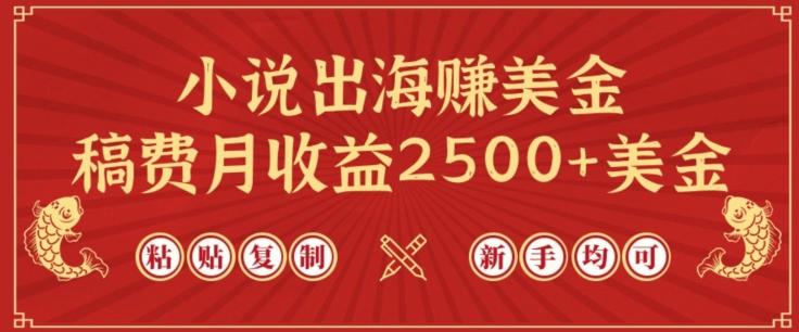 小说出海赚美金，稿费月收益2500+美金，仅需chatgpt粘贴复制，新手也能玩转【揭秘】-心语项目网