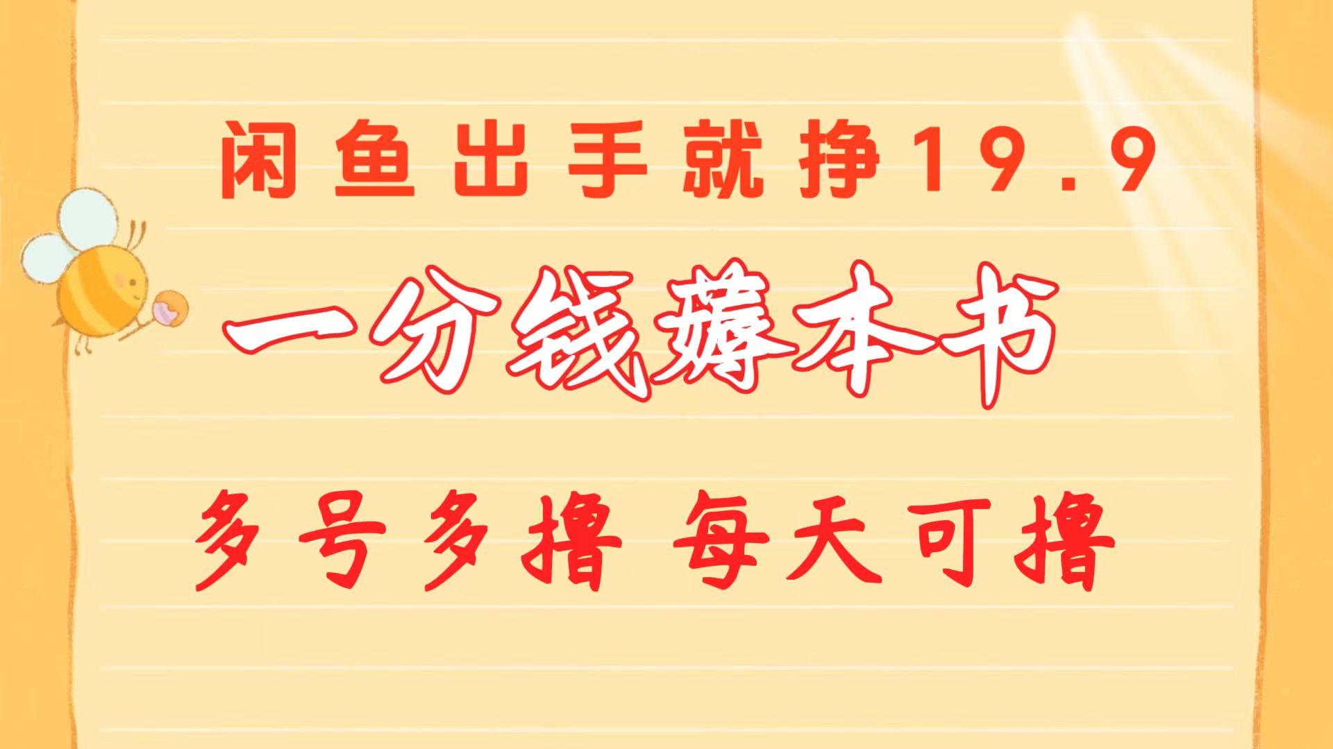 一分钱薅本书 闲鱼出售9.9-19.9不等 多号多撸  新手小白轻松上手-心语项目网
