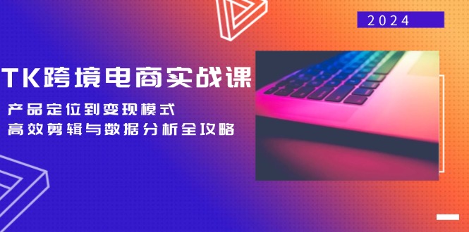 TK跨境电商实战课：产品定位到变现模式，高效剪辑与数据分析全攻略-心语项目网