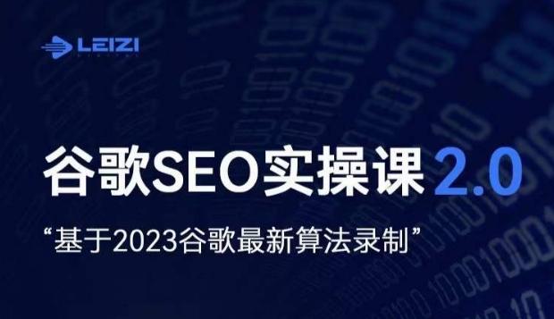 雷子·谷歌SEO 2.0实战课，独立站询盘自由必备，基于2023谷歌最新算法录制-心语项目网