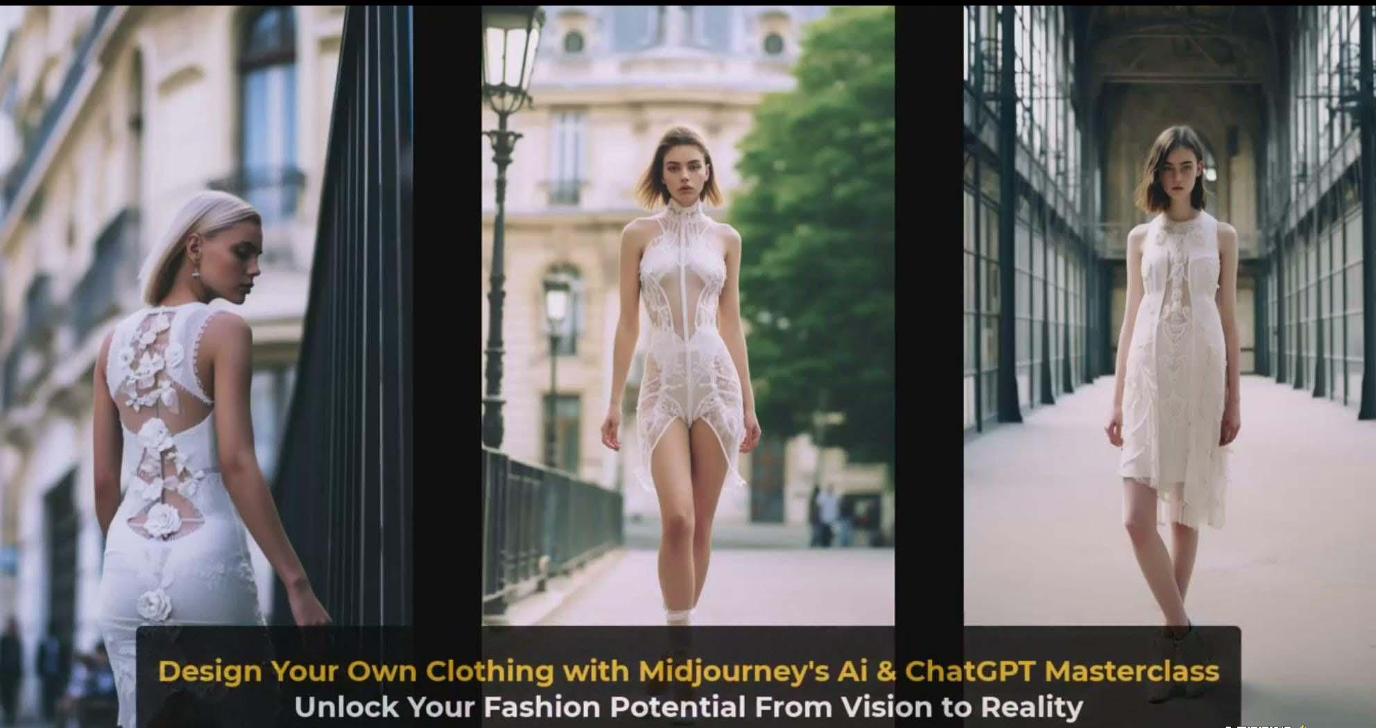 图片[4]-利用 Midjourneys Ai 人工智能设计自己的服装AI大师班-10节课-中英字幕-心语项目网