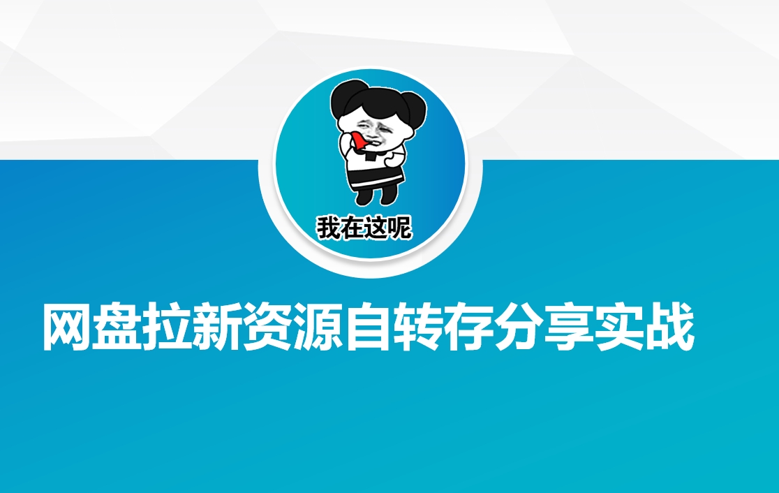 网盘拉新资源自动转存分享实战-心语项目网