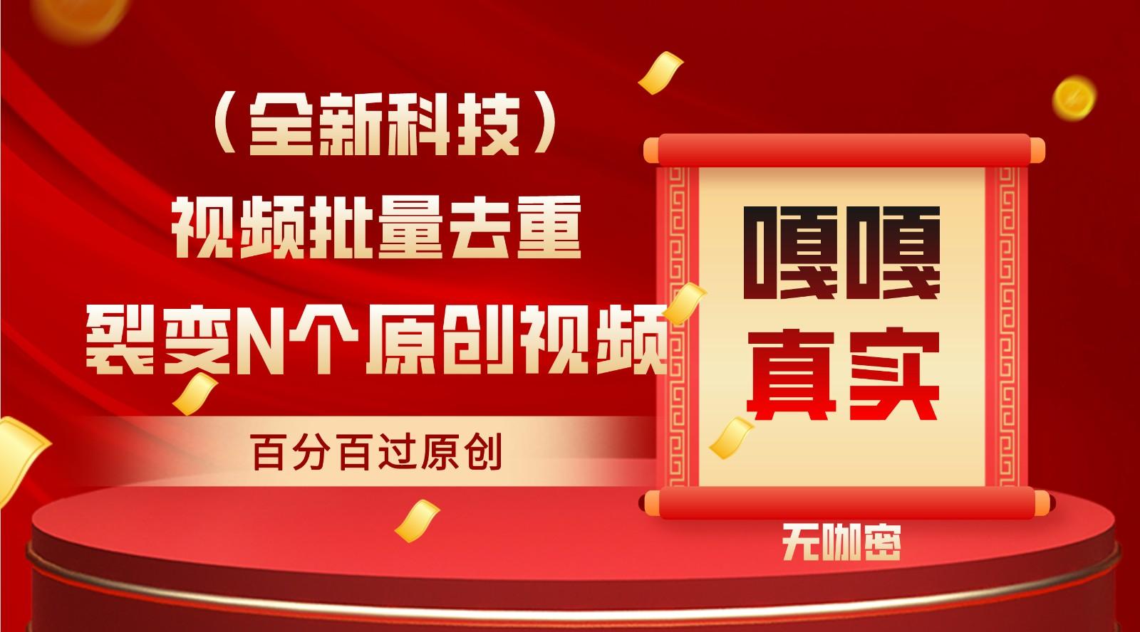 最新全自动去重技术，批量操作百分百过原创-心语项目网