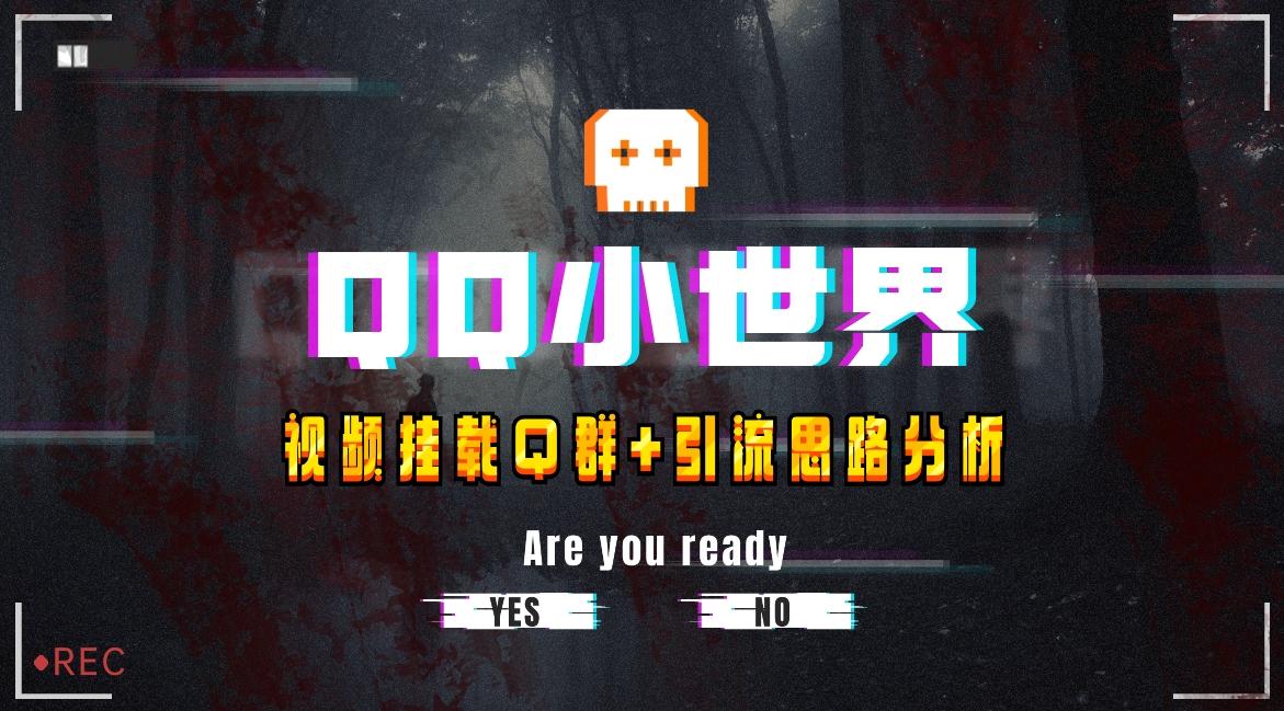 【全网首发】QQ小世界_Q群挂载教程+引流思路分析-心语项目网