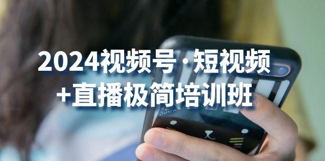 2024视频号·短视频+直播极简培训班：抓住视频号风口，流量红利-心语项目网